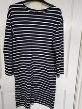 Uniqlo striped dress, size XS (8-10)., Blue/white. 