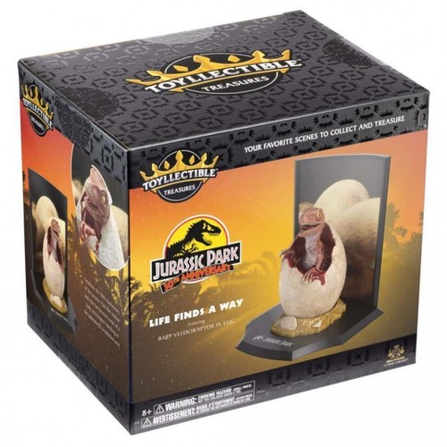 Statuetta Diorama Raptor Egg - Life Finds A Way - Jurassic Park - Imagen 4 de 4