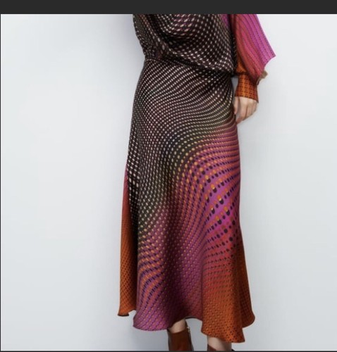 ZARA printed midi skirt Size Small - Picture 2 of 2