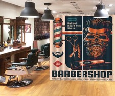 3D Haircut A4165 Barber Shop Photo Curtain Window Blockout Fabric Amy 2023