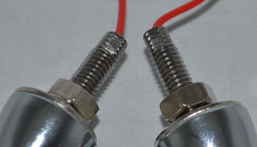 Pair Red LED Bullet License Plate Bolts Fasteners For Cars & Trucks | eBay