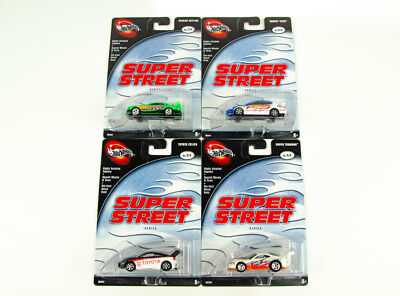 100% Hot Wheels Super Street Set Nissan Skyline Honda Civic Celica