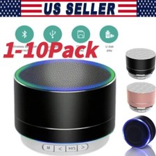 Mini Portable Bluetooth Speaker Rechargeable Wireless Stereo BassUSB/TF Mode Lot
