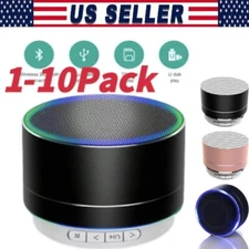 Mini Portable Bluetooth Speaker Rechargeable Wireless Stereo BassUSB/TF Mode Lot