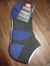 3 Pair Ecko Unlimited Men 1/4 Ankle 1/2 Cushion Socks Large Rhino 6-12