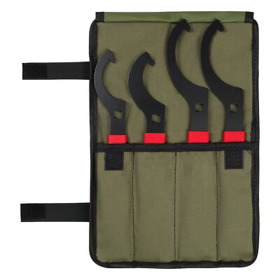 Universal Coilover Adjustment Spanner Wrench Set, 4 Pc. Tool Kit for Suspensi...