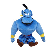 18" BIG DISNEY STORE ALADDIN GENIE BLUE STUFFED ANIMAL PLUSH TOY SOFT CLEAN