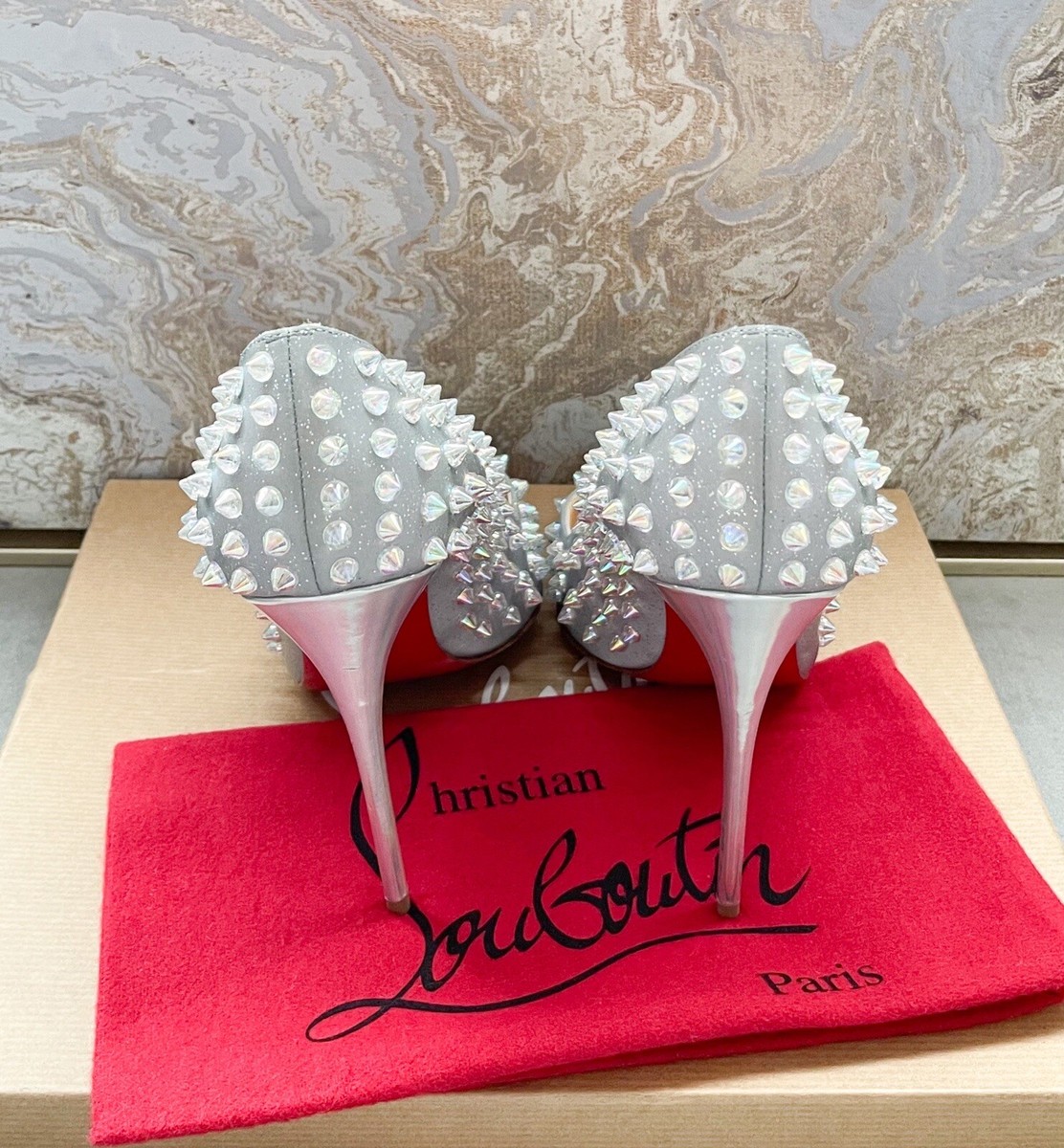 Christian Louboutin ビジュー付きハイヒール　35 中古・古着通販】Christian Louboutin (クリスチャン・ルブタン