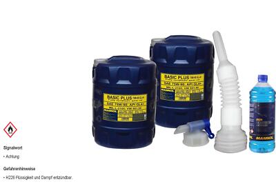 40L MANNOL Getriebeöl Basic Plus 75W-90 API GL 4+ Gear Oil inkl. Auslaufhahn 