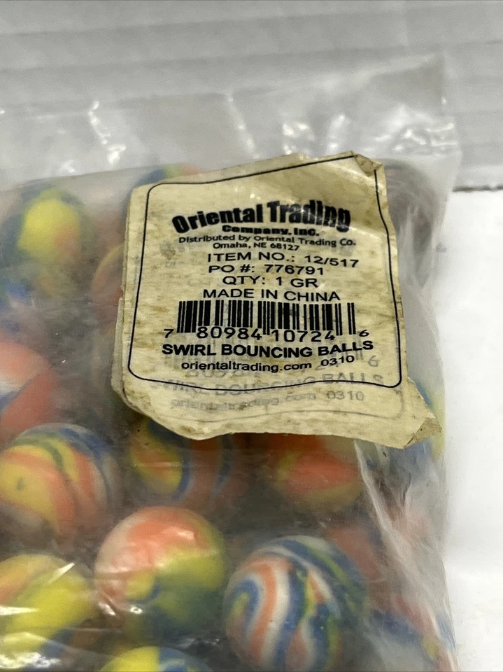 Oriental Trading Swirl Mini Bouncing Ball Assortment - Toys - 144 Pieces - Image 2 of 3