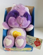Vintage Care Bears  Bright Heart Raccoon  13  w/ Original Box -Tag 1984 Kenner