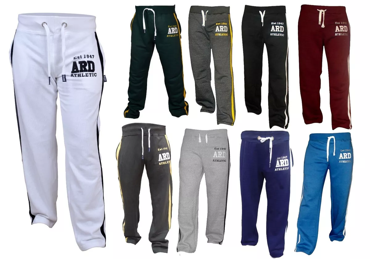 Men's Joggers Cotton Fleece Jogging Trousers Pants Track Suit Bottom MMA  Boxing