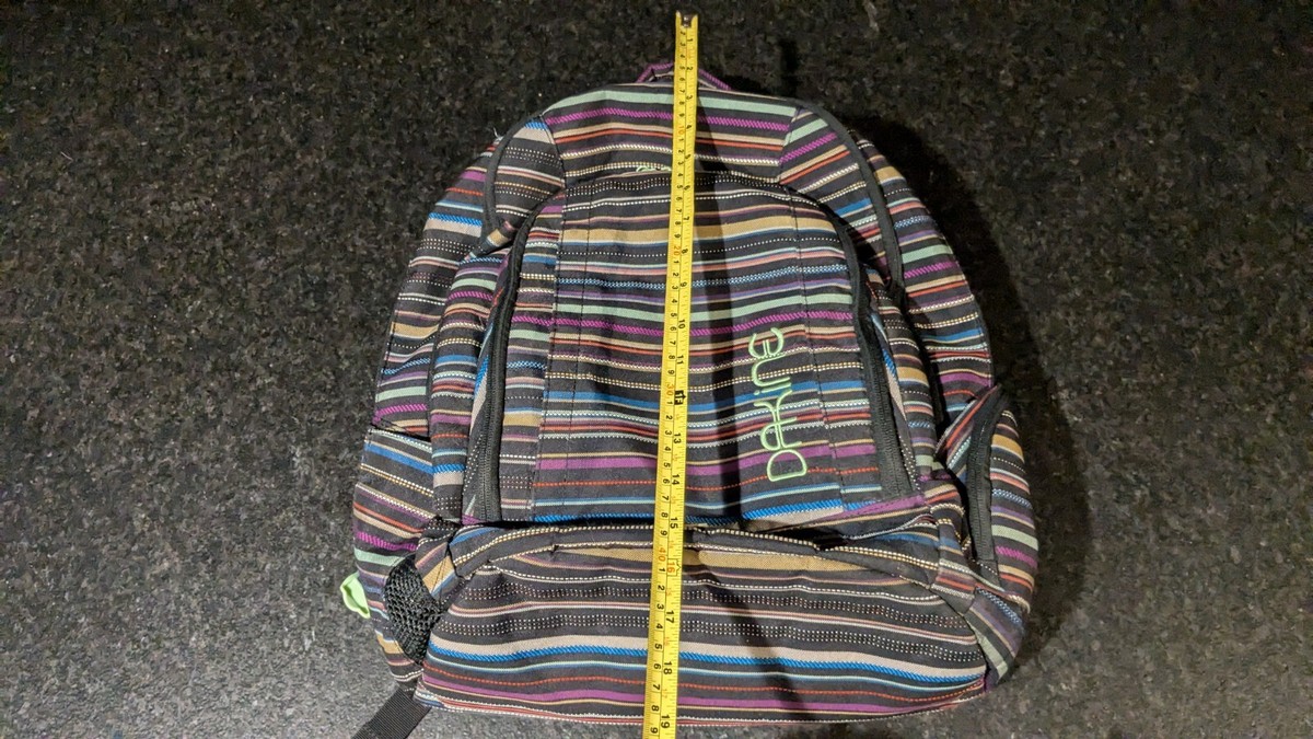 Dakine Multicolor Striped Backpack Dakine Backpack Frankie 8 Pockets Multicolored Striped  main image 4