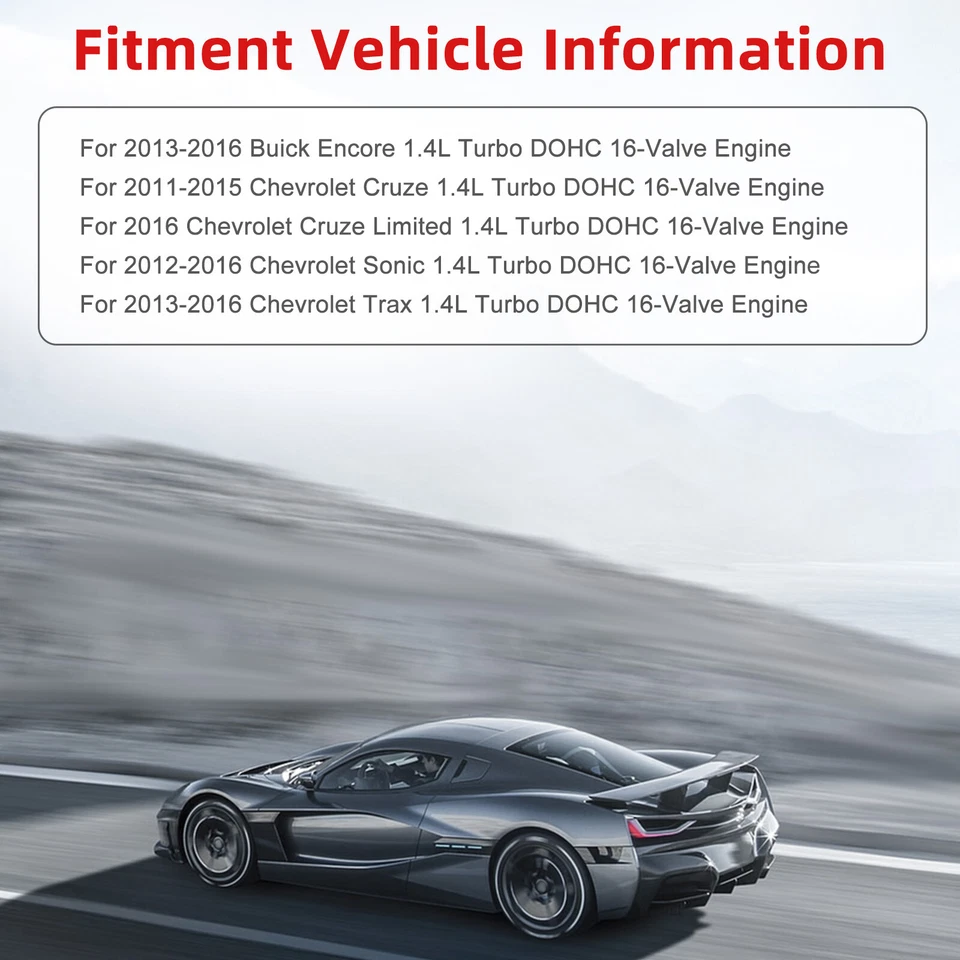 Para 2011-15 Chevrolet Cruze 1.4L conjunto de parafusos de junta de cabeça turbo e kit de corrente de distribuição - Imagem 4 de 4