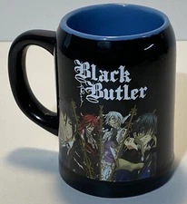 Black Butler 2015 Stein Mug Cup Anime Manga Sebastian Ciel Grell Ash EXCELLENT