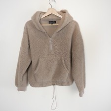 Love Tree Women s M Long Sleeve Tan Zip Up Co...