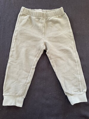 Il Gufo(Italy) Green Cotton Knit Sweatpants-18 Mos