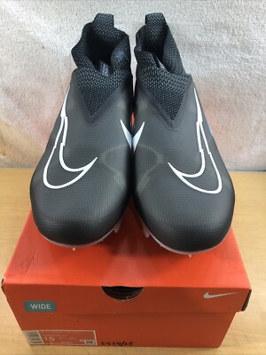 Nike Mens 15 WIDE Alpha Menace Elite 3 Football Cleats Black