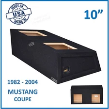 Ford Mustang Coupe 82-2004 10" Dual Sub Box Sub Enclosure For Kicker Solo Baric 