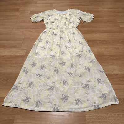 short sleeve peasant dress Norma Kamali Short Sleeve Peasant Hi Low Dress