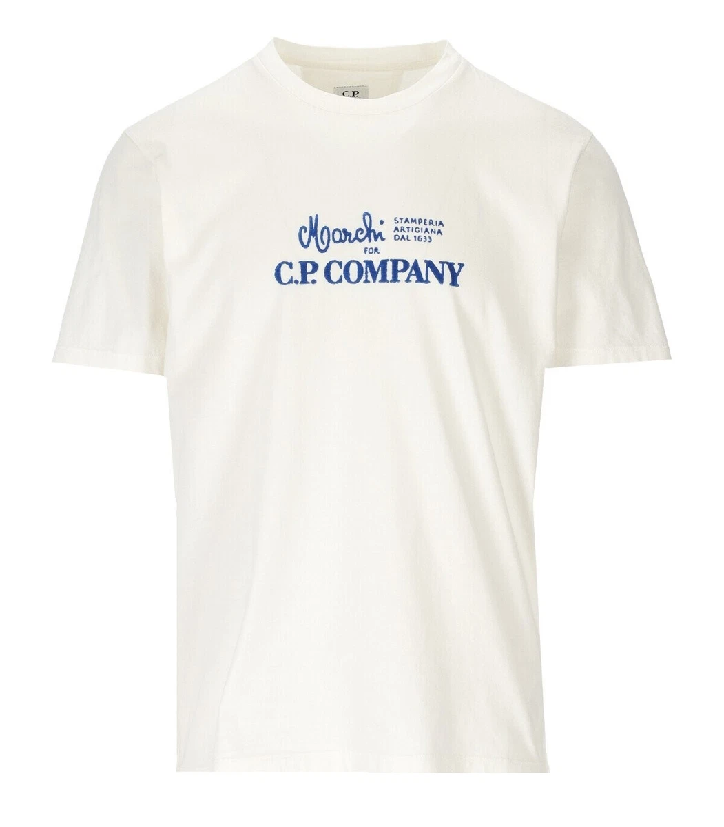 C.p. Company Jersey 24 1 Graphic Off white T shirt Man eBay
