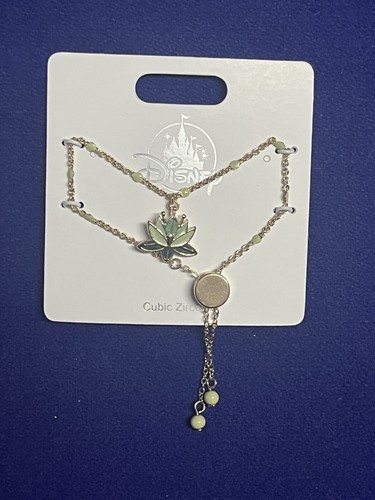 2024 Disney Parks Prinzessin Tiana Blume Bolo Rutsche Armband NEU