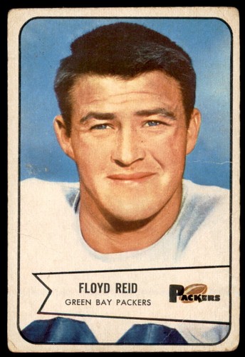 1954 Bowman #22 FLOYD "Breezy" REID Green Bay Packers VG (Wrinkles)