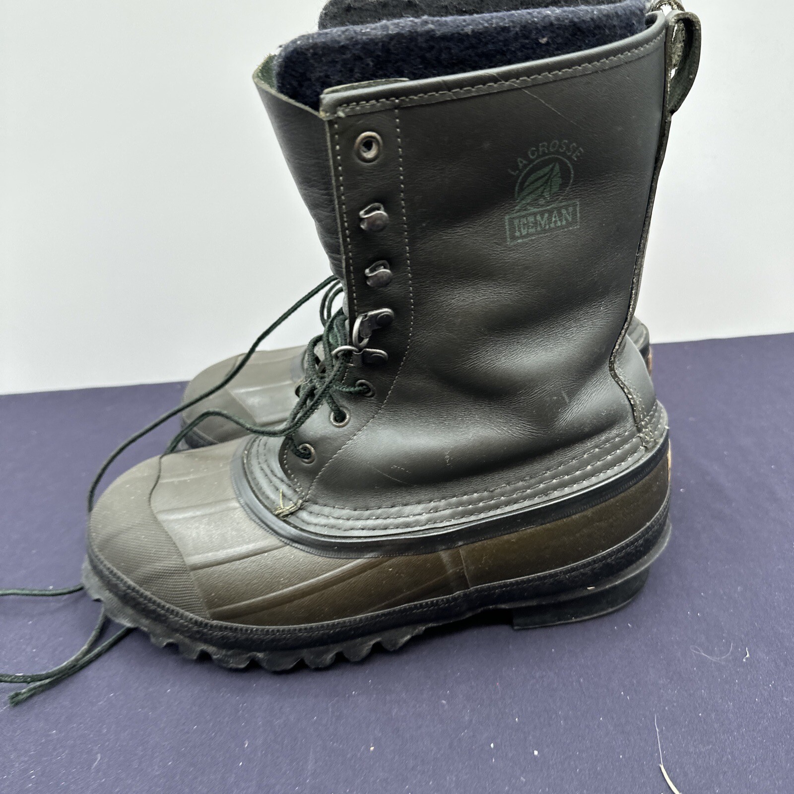 Lacrosse Iceman Dark Green Winter Waterproof Insulated Fiberglass Shank