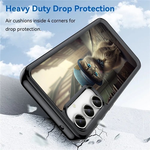 Plastic Case cute kitty Cat Realistic For Galaxy S20 S21 S22 S23 S24 FE - Picture 19 of 25