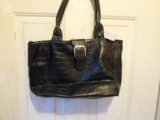 Marc Fisher Cherry Hill Collection Convertible Tote Black NWT 16" X 10"