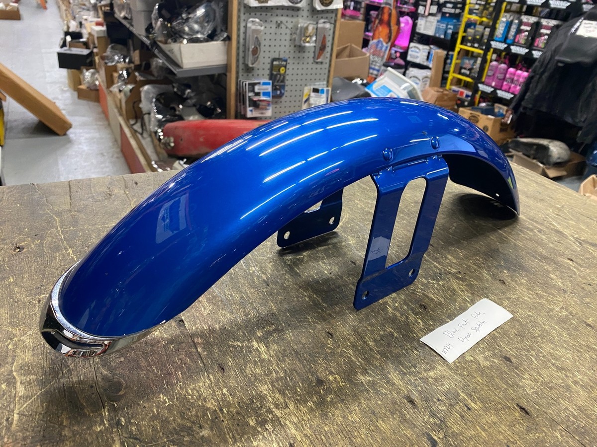 ハーレースポーツスターXL1200 フロントフェンダー　ブルー Blue Front Fender Harley Sportster Dyna Superglide 883 1200 OEM