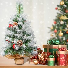55-60cm Desktop Mini Small Christmas Tree With LED Lights Table Top Xmas Decor