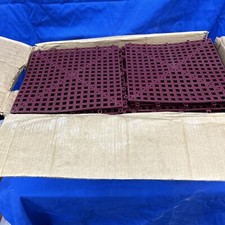 Case of 50 Dri-Dek Marine Surface 1'x1' Interlocking Tiles Burgundy