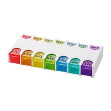 Weekly Pill Box Organizer 7 Day AM PM Organizer Case Medicine Storage Box