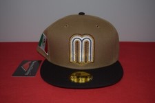 Gorra de béisbol New Era México CMB Gold Mocha 59Fifty ESTILO RARO NPB LMB MLB LMP