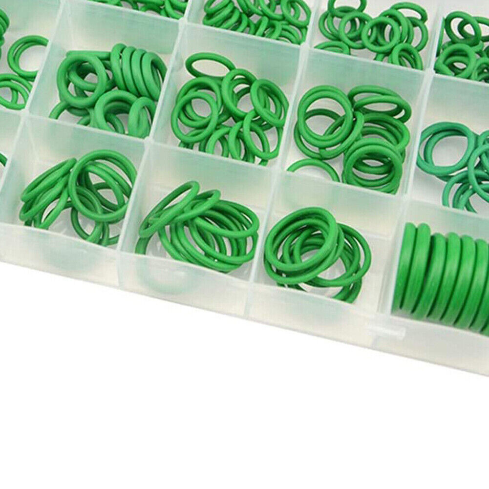 270 Pieces Green Rubber ORing Washer Assortment Kit Gasket Automotive