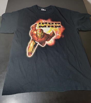 Marvel Iron Man T-shirt Size Large | eBay