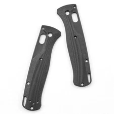 Hot 1Pair Black G10 HandleScales Grip Patch For Benchmade Bugout535 FoldingKnife
