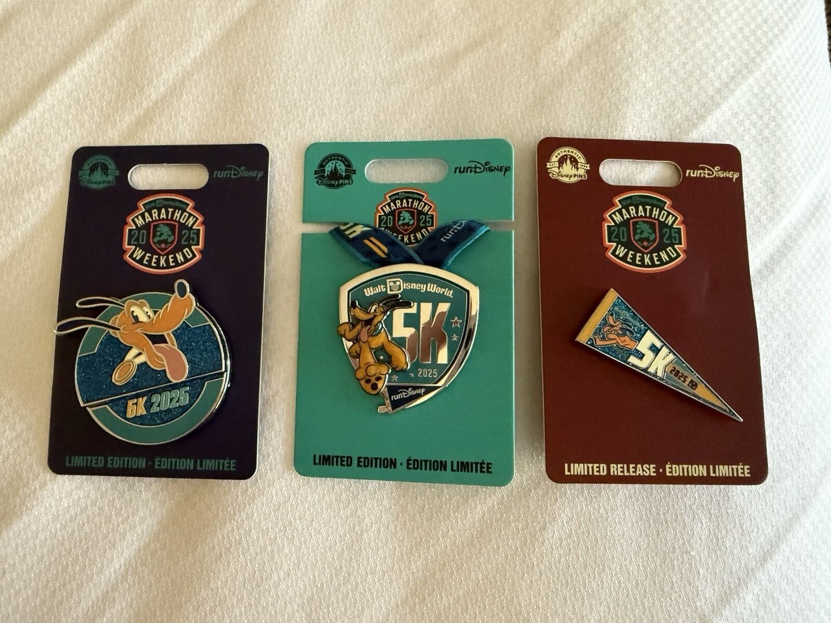 2025 runDisney Marathon Weekend Complete Pin Set (19 Disney Pins