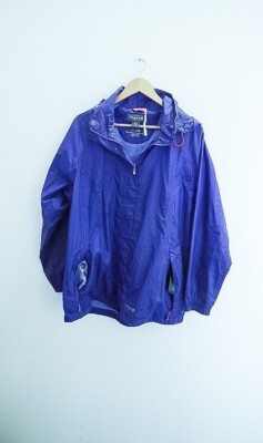 Vintage Regatta Great Outdoor blue large waterproof hoodie jacket| SKU 2459
