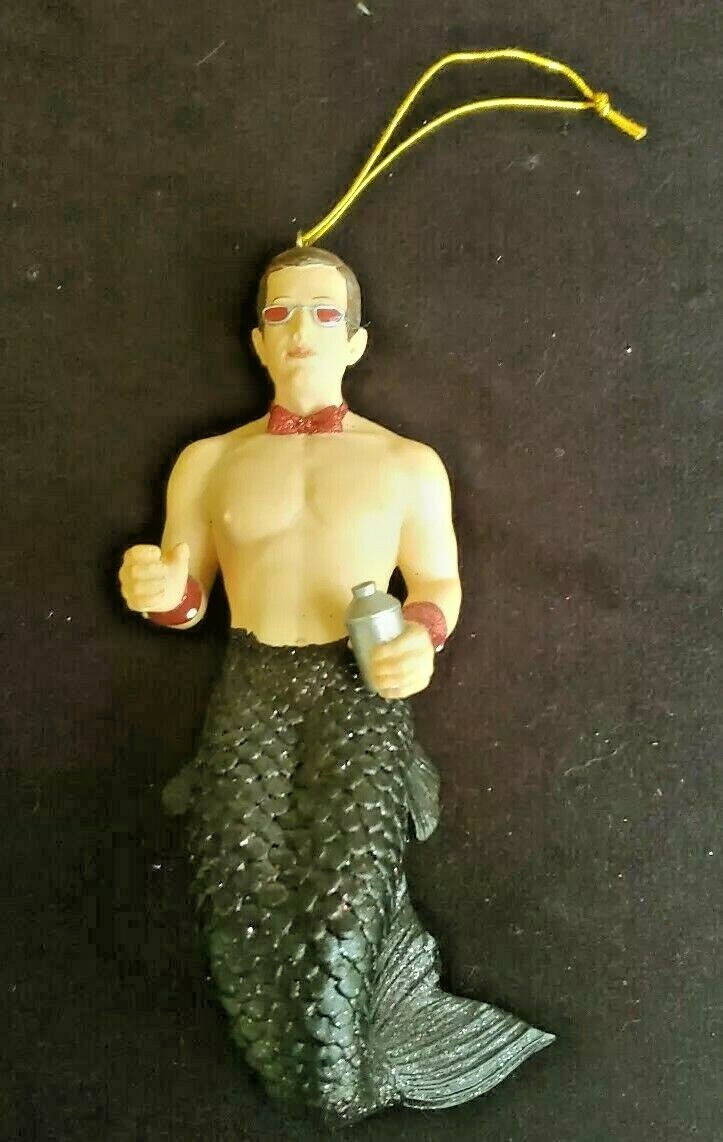 Sexy Merman Ornament Glittery eBay