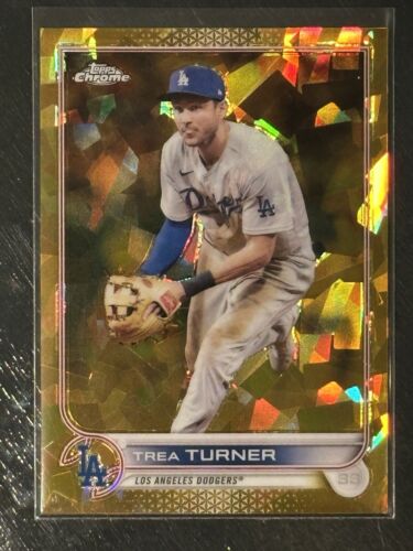 2022 Topps Chrome Sapphire - Trea Turner - Gold Refractor /50