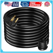 50 Ft. Heavy-Duty Outdoor Welder Extension Cord with 3 Prong 30 Amp Power