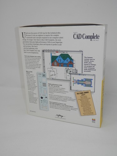 Key CAD Complete for Mac Version 1.5 • 3.5" Floppy Big Box 1994 Vintage Software - Picture 8 of 12