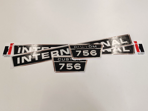 International 756 Custom Tractor Aftermarket Decal Sticker Set - 第 1/2 張圖片