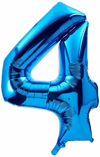 Воздушный шар из фольги Анаграмма 26 66x34 86 см номер 4 Суперформатный синий 7190₽