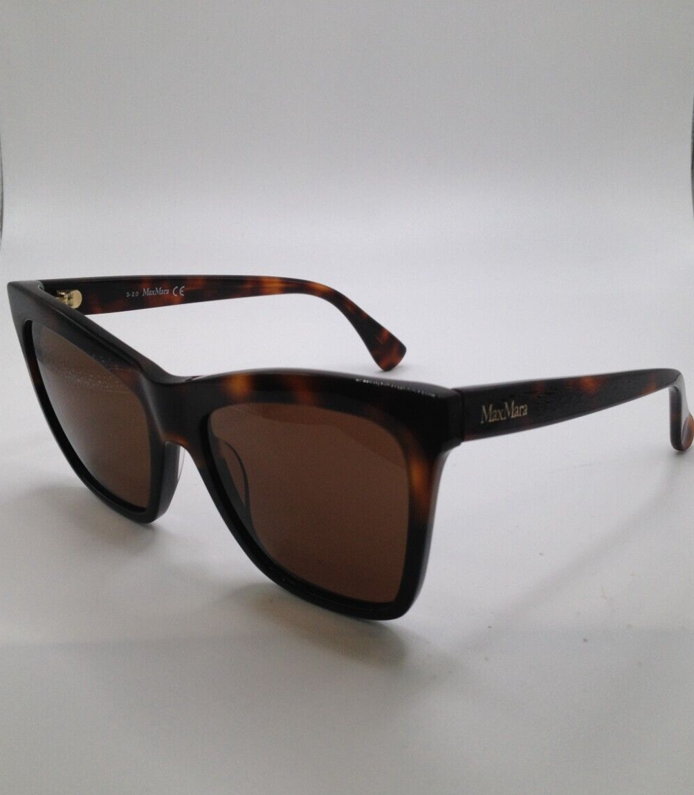 MAX MARA LOGO2 MM0008 56E Tortoise Cat Eye Plastic 