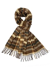 Calvia Cashmere Feel Scarf Super Soft & Warm Elegant Looks - Multicolor Brown