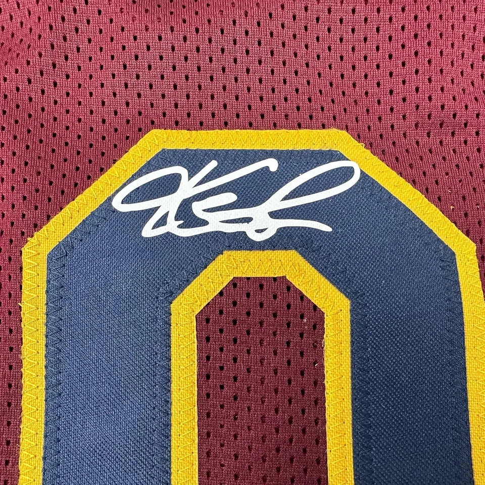 Framed Facsimile Autographed Kevin Love 35x39 Red Reprint Laser Auto Jersey - Image 2 of 2