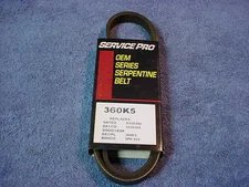 BELT Serpentine Drive SERVICE PRO 360K5 Acura VIGOR Corolla Escort EXP 1984-1994
